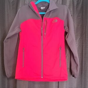 The North Face Red and Gray Lightweight Jacket